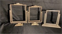Lot of 3 Vintage Art Deco Swivel Frames