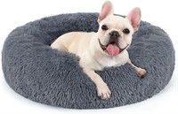 Plush Donut Bed for Small Dogs & Cats
