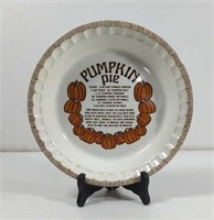 Vintage Country Harvest Pumpkin Pie Recipe Pie