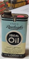 RAWLEIGH'S IDEAL OIL TIN SQUIRT CAN