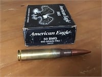 10 Rounds 50 BMG 660gr fmj XM33C American Eagle