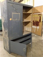 Steel Case Cabinet 7' tall 64" wide 22" deep