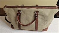 Leather & Canvas Duffel Bag by Cutter & Buck