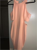 ELIZABETH JAMES PEACH DRESS SIZE 2