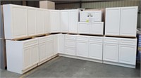 (WE) Newport White Premium Kitchen Cabinet Set