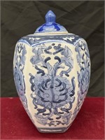 Blue & White Chinese Ceramic Jar