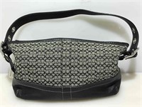 Coach Black Signature Demi Shoulder Bag