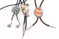 Lot of 3 Bolo Ties