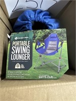 Portable swing lounger