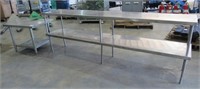(qty - 2) Stainless Steel Tables-