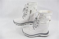 Ladies Mountain Ridge White Winter Boots