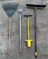 RAKE, PUSH BROOM & MORE