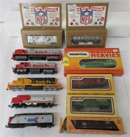 5 Diesel Engines, 6 Freight Cars (No Shipping)