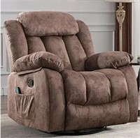 Massage Swivel Rocker Recliner with Heat