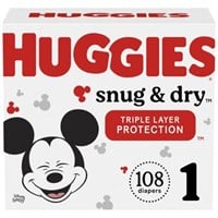 Huggies Snug & Dry Diapers 108 Pack