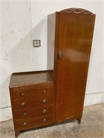 Antique Dresser/ Wardrobe Combo
