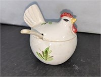 Painted Chicken Sugar Bowl