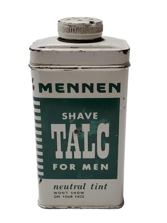 Mennen Shave Talc Empty Tin 5163