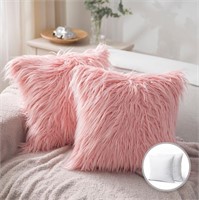 SM3555  Phantoscope Fluffy Faux Fur Pillow 18 Pi