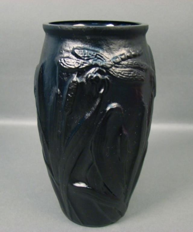 Consolidated Matte Black Dragonfly Vase