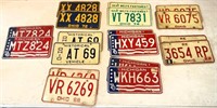 Ohio & michigan license plates