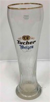 Tucher Weizen Beer Glass With Gold Rim