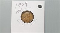 1909 VDB Wheat Cent rd1065