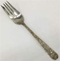 S. Kirk & Son Sterling Repousse Serving Fork