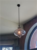 Large Murano glass designer pendant lamp