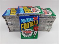 1991 Fleer Football Cards 26 Sealed Packs