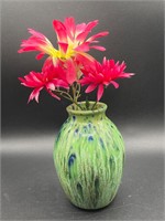 Art Deco Peacock Vase