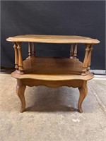 Bassett - Two Tiered Wooden End Table