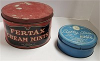 Cream Mint Tins by Fertax & Betty Anne
