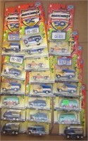 (20) MatchBox 50th Anniversary cars and license