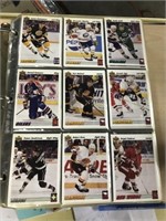 Binder Of Upper Deck 1991-92 Hockey Cards