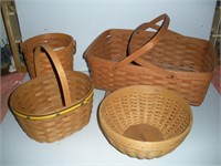 Longaberger Basket  4 Baskets 1 Lot