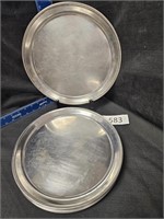 4 Used Stainless Steel trays