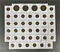 Forty Various Date Lincoln Wheat Cents