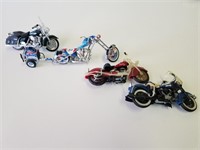 (4) Motorcycle Choppers