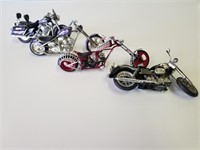 (4) Motorcycle Choppers