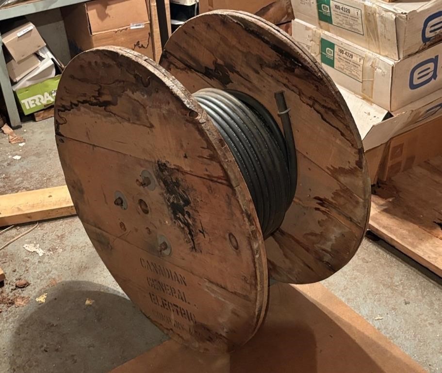 Number 1 Copper Wire on Wooden Spool