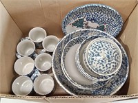 Blue and White Dishes Lot