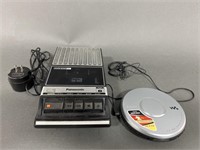 Panasonic Tape Recorder and Sony CD Player