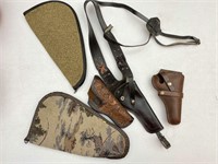 Leather Holsters, Padded Handgun Carriers