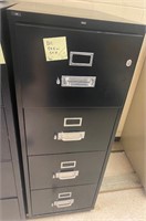 Fireproof HDN Black File Cabinet 54H 28.5W 20D