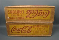 1970's Coca Cola 6 Bottle Carton Case