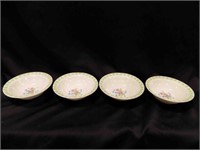 4 Vintage China Pearl 7" bowls