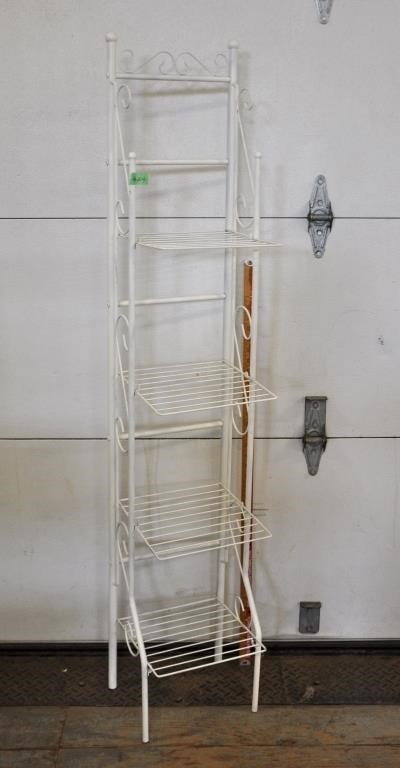 Metal stand with shelves, see pics