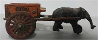 Cast iron Cairo Express Elephant  toy