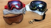 New Snowboarding goggles, Anon and Smith brands